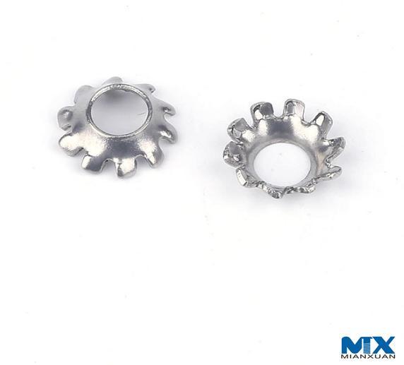 Зубчатые стопорные шайбы с потайной головкой — тип V