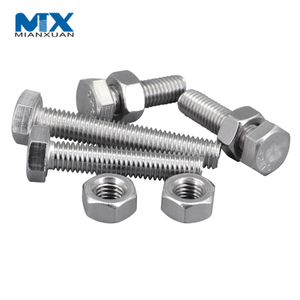 Китай Производство крепежа класса 8,8 Шестигранный болт Гайка Винт Шайба DIN931 DIN933