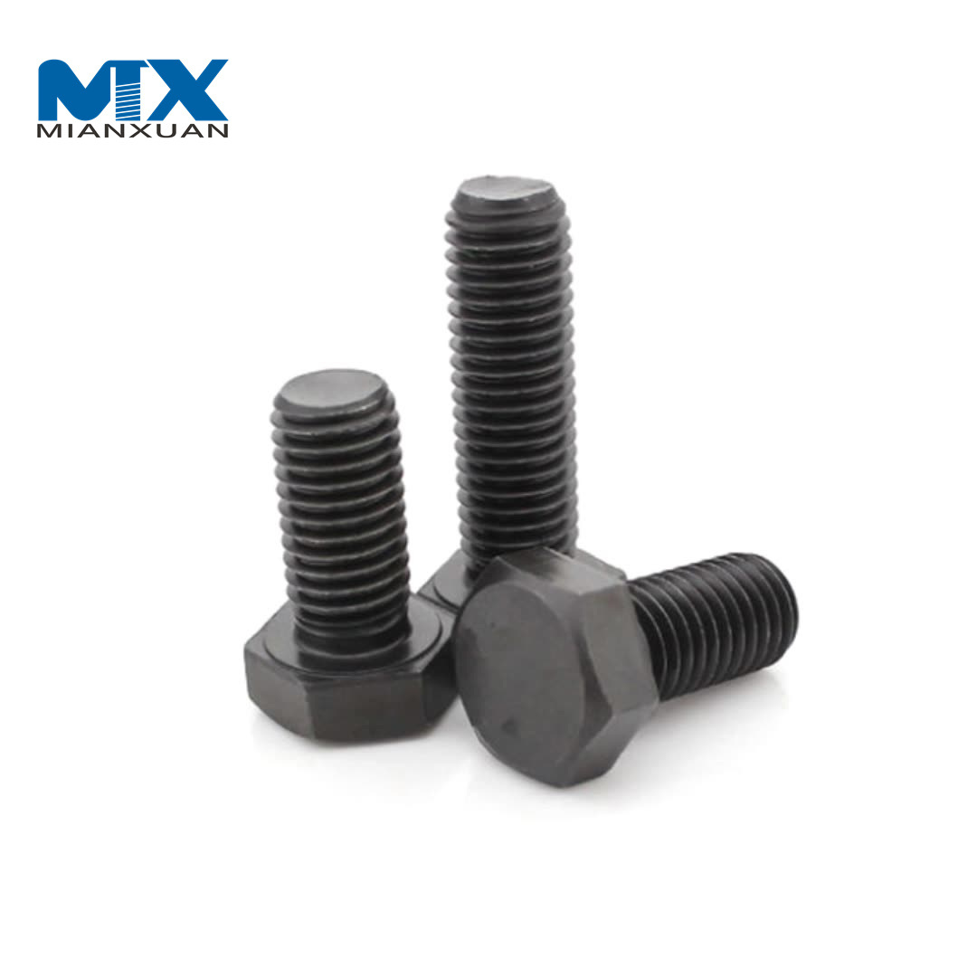 Поставщик фабрики крепежа Китай DIN 933 из углеродистой стали с шестигранной гайкой