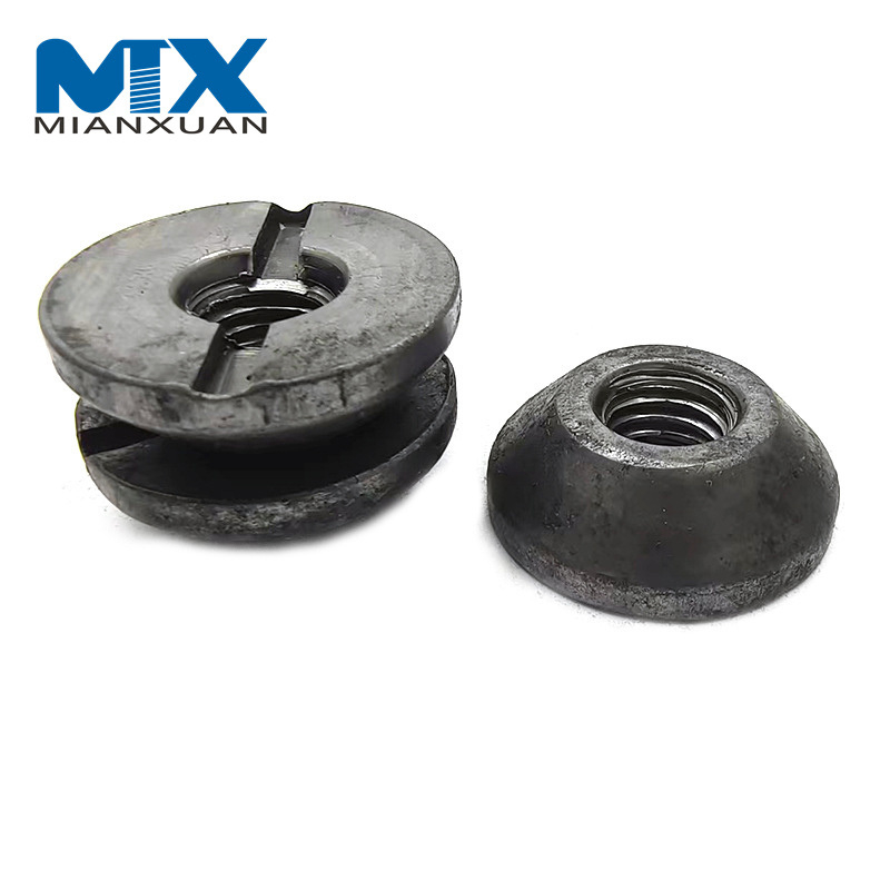 Нержавеющая круглая гайка с прорезями и торцевой поверхностью с прорезью