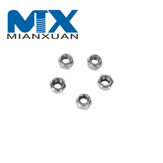 Нержавеющая сталь A2 Черные нейлоновые стопорные гайки