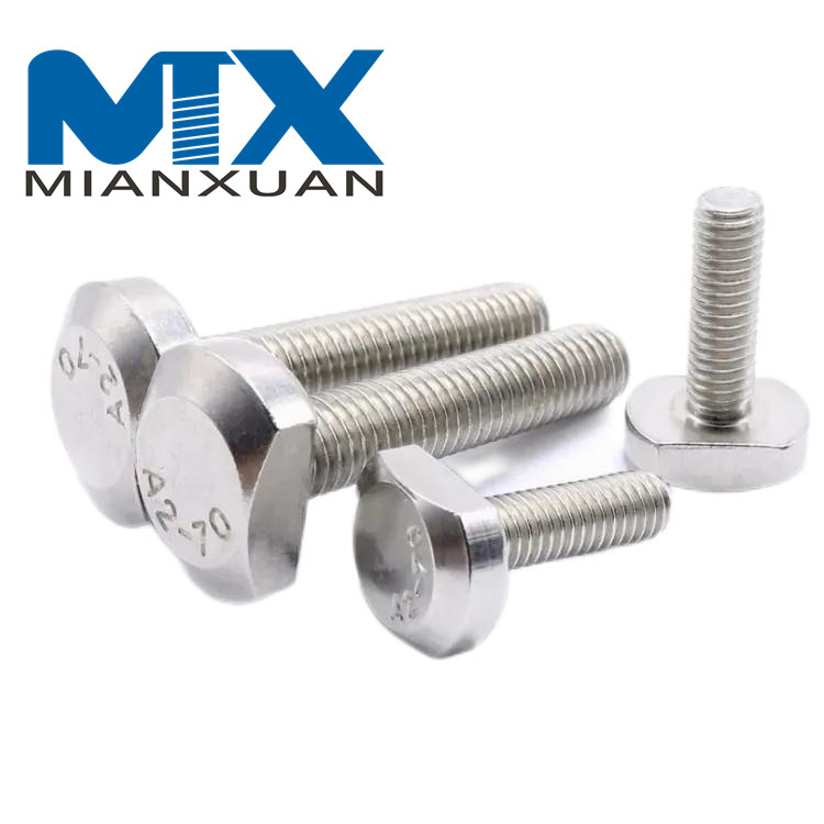 Болты с квадратной шейкой и Т-образной головкой для алюминиевого профиля