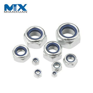 DIN982 Нейлоновая стопорная гайка Стандарт из углеродистой стали