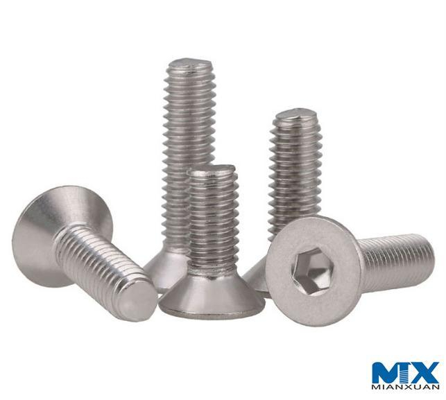 Винты с потайной головкой и шестигранной головкой с пониженной нагрузочной способностью