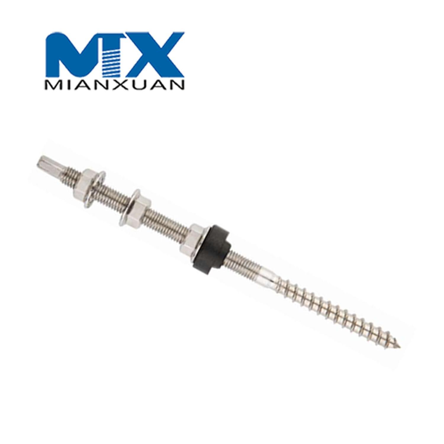 Подвесной болт Стальной подвесной болт с двойной резьбой из нержавеющей стали A2-70