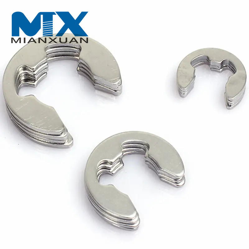 E-образные кольца, E-образные зажимы для стопорной шайбы вала