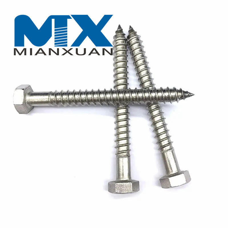 Винт с шестигранной головкой из нержавеющей стали Шурупы для дерева