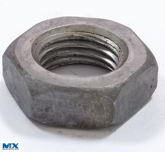 Тонкие шестигранные гайки дюймовой серии