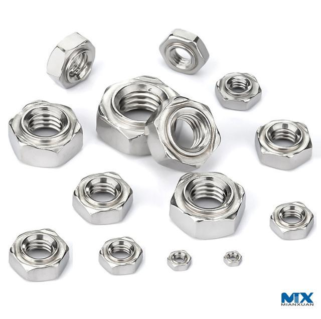 Шестигранные сварные гайки из нержавеющей стали